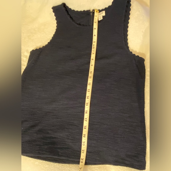 J. Crew Womens Medium Sleeveless Navy Blue Top - Picture 12 of 15